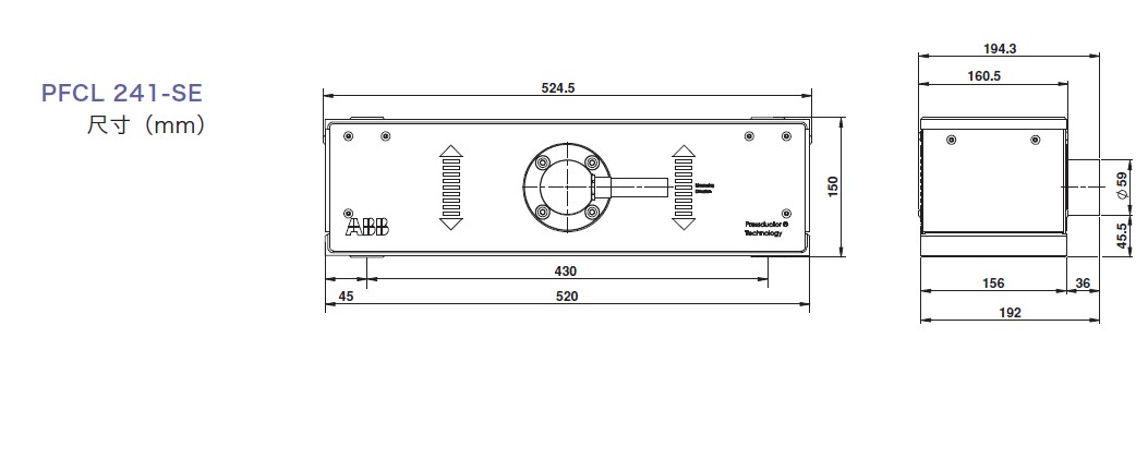 瑞典ABB传感器 PFCL241-SE外形尺寸图